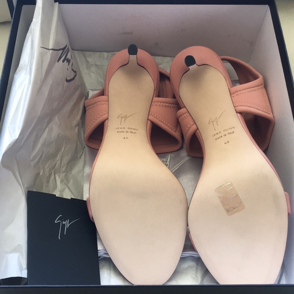 💗 GIUSEPPE ZANOTTI 💗 Nude Baby Pink Heels 40 - Picture 10 of 10